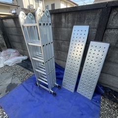 🚐ハイエース🚐タイヤ9分山&ホイール4本セット【オマケ.写真❺】新品のステップエイト 脚立 はしご 8変化 の画像