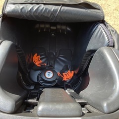 ふらっかーず　　子供乗せ自転車　チャイルドシート前後付　未使用リアチャイルドシートカバー付の画像