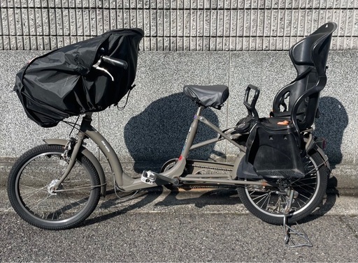 ふらっかーず　　子供乗せ自転車　チャイルドシート前後付　未使用リアチャイルドシートカバー付