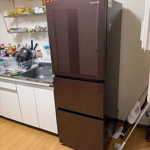 Hisense 3ドア冷蔵庫 HR-G280HBR 2024年製