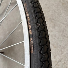 自転車26インチ アルミホイールタイヤ ブレーキ付きの画像