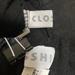 CLOSSHI しまむら テーパードパンツ スラックス ブラック 黒 Mの画像