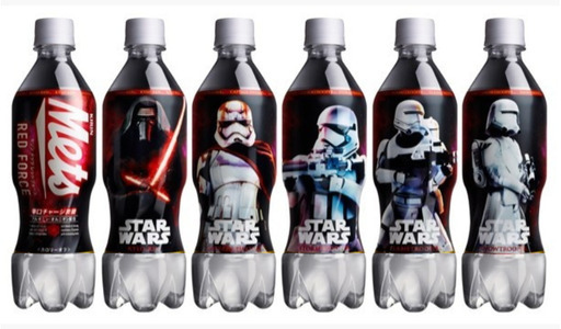 スター・ウォーズ キリン メッツ ブルーフォース 1箱(480ml  24本) レッドフォース  1箱(480ml  24本) 空きボ