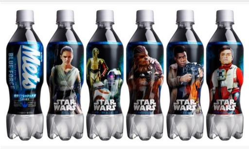 スター・ウォーズ キリン メッツ ブルーフォース 1箱(480ml  24本) レッドフォース  1箱(480ml  24本) 空きボ