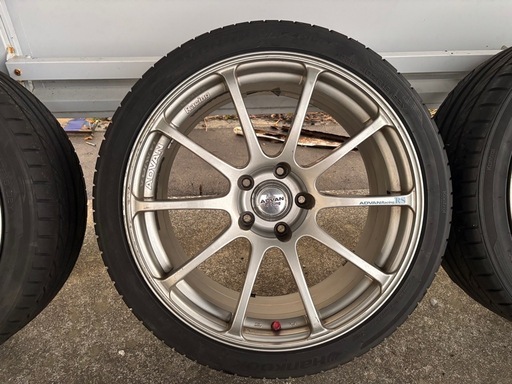 車のパーツ ADVAN Racing RS 18inch 8.5j+31  pcd114.3
