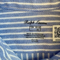 Ralph Lauren ストライプ ワンピース 80cm インナーパンツ付きの画像