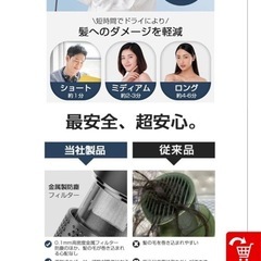 最強の速乾ドライヤー　未使用の画像