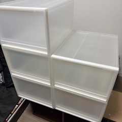 無印良品　ポリプロピレン クローゼットケース引出式 大　5つセットの画像