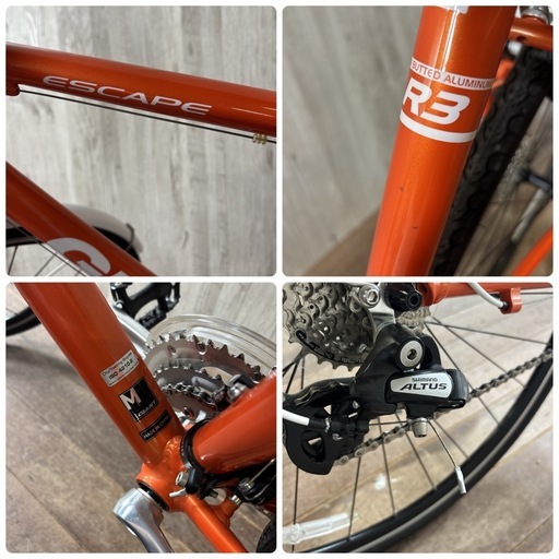 GIANT ESCAPE R3 700C 24速 500mm ORANGE色 GIANT ESCAPE R3 700C アルミ 24速 ORANGE クロスバイク 【公式通販】