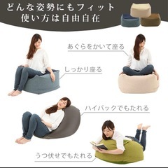 ★ランキング1位獲得★ ビーズクッション 特大 ごろ寝クッションの画像