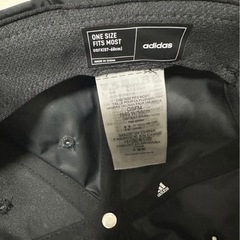 adidas ブラック キャップ ONE SIZEの画像