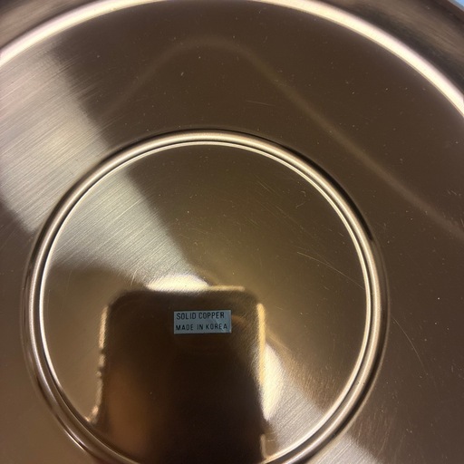 純銅製品の洗面器