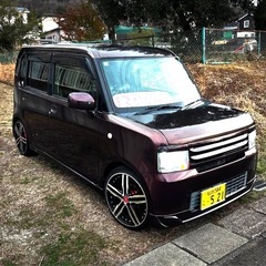 ダイハツ　ムーヴコンテ　ローダウン　社外エアロ付きの画像