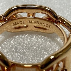 HERMES　エルメス ルガテ レガート シェーヌダンクル　スカーフリング ゴールド　スカーフ留め　新品未使用品　正規品の画像