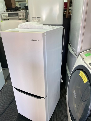 北九州市内配送無料　保証付き 2020年製冷蔵庫 パールブラック HR-D15C [150L /2ドア /右開きタイプ]