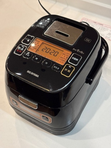 アイリスオーヤマ 3合 炊飯器IH調理機能付きRC-IA31-B
