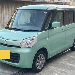 スズキ　スペーシア　H25年式　修復歴無　スマートキー　左パワスラ　ナビ　TV Bluetooth バックカメラの画像