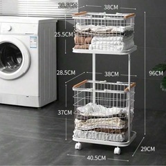 二段ランドリーラックの画像