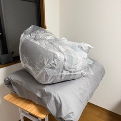 ニトリ 布団6点セット（グレーチェック）×2セット
の画像