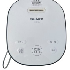 SHARP シャープ 炊飯器 KS-CF05B-W 3合炊き　2018年製  の画像