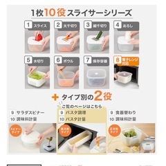 1台10役スライサーセット 長方形 ニトリの画像