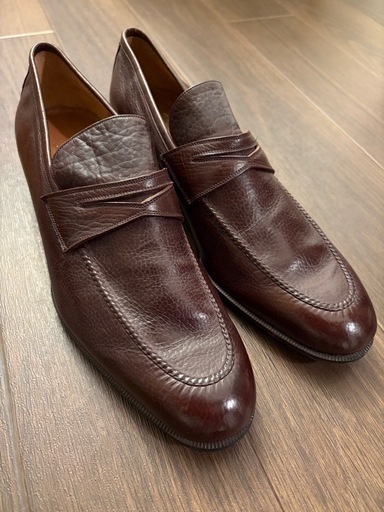【未使用】定価14万円 フェラガモ レザーローファー 8E 茶