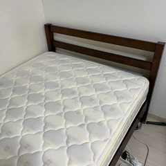 【3月26日までに決着条件】シングルベットすのこフレーム＋マットレス　セットの画像