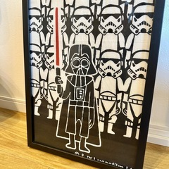 【美品】スターウォーズ★ 額縁入りデザイン手ぬぐいの画像