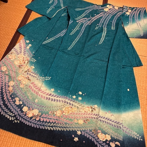 辻ヶ花　訪問着　銀通し　作家物