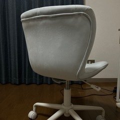 ※3/26受け取り希望　ニトリ　チェア　中古　ライトブルー 　の画像