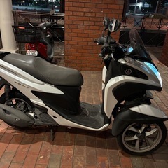 【YAMAHA トリシティ125 ホワイト　側車付き登録　トライク　普通免許の画像