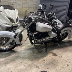 【YAMAHA ドラッグスター250】 VG05 ホワイト　カスタム車の画像