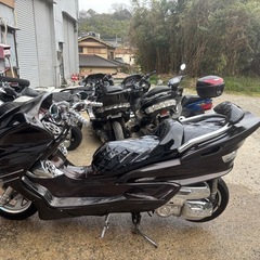 【YAMAHA マジェスティSG03 実働フルカスタム オールブラウンLED付きの画像