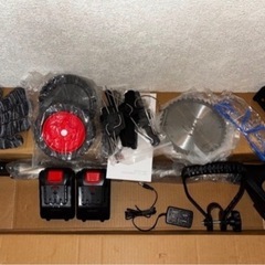 コードレス 草刈機 バッテリー2個付き 充電式の画像