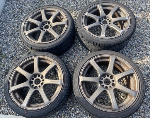 ホイール タイヤ    18インチ 8.5J 114.3 5穴ワーク work