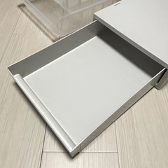 書類ケース×3、無印良品引出しケースセットの画像