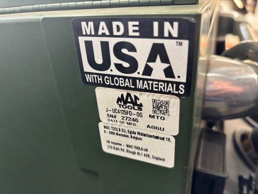 中古美品 MAC TOOLS マックツール マキシマイザーユーティリティカート J-UC4125FD  特注品　工具箱