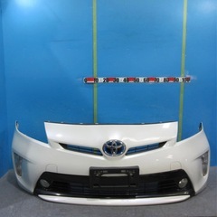 30後期プリウスS 70パールホワイトフロントバンパー
