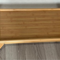 折りたたみ 木製 ミニテーブル トレーの画像