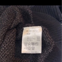 黒×グレー　ニットの画像