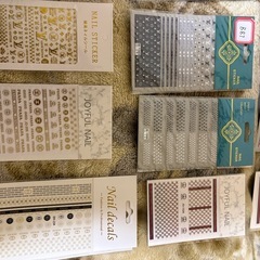 ブランド ロゴ ネイルシール ネイルパーツ ネイル シールの画像