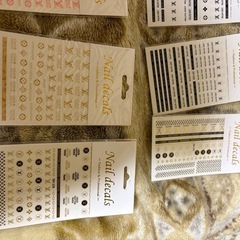 ブランド ロゴ ネイルシール ネイルパーツ ネイル シールの画像