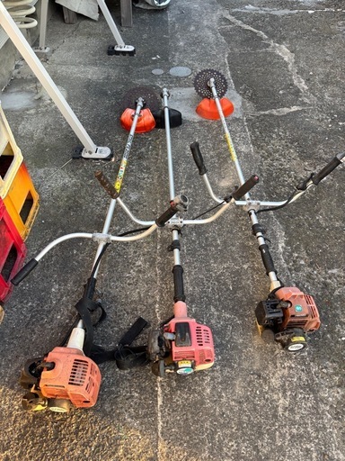 草刈機3台まとめて