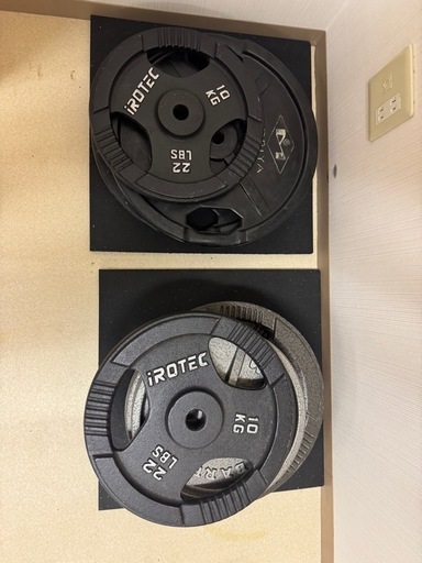 iROTEC 10kg プレート 2枚セット アイロテック グリップ付き