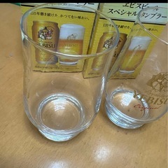 YEBISUのプレミアムビール用ガラスタンブラー4個セット。の画像