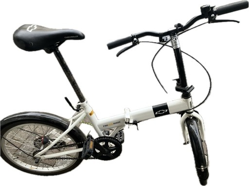 シボレー　折りたたみ自転車　20インチ　ホワイト