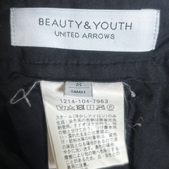 BEAUTY&YOUTH コーデュロイ ルーズパンツ ブラックの画像