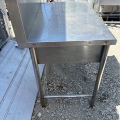 業務用 ステンレス 調理台  幅900×奥600×高800 バックガード付の画像