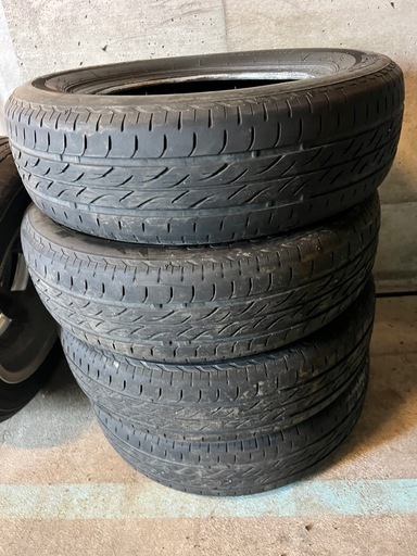 155/65R13アルミホイルセットと空タイヤ