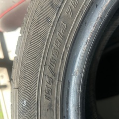 タイヤ 155/65R14 バリ溝4本セットの画像